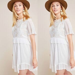 💯 ANTHROPOLOGIE Basilia Embroidered Tunic